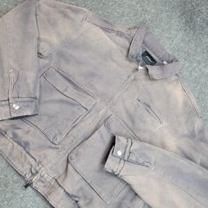 Pacsun Canvas Jacket Mens Small Workwear Y2K Grunge Faded Pockets Utility